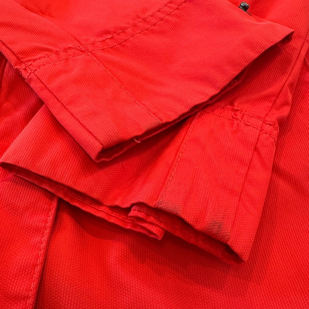 Columbia Omni-Shield Belted Hooded Rain Jacket Red Large - Picture 7 of 11